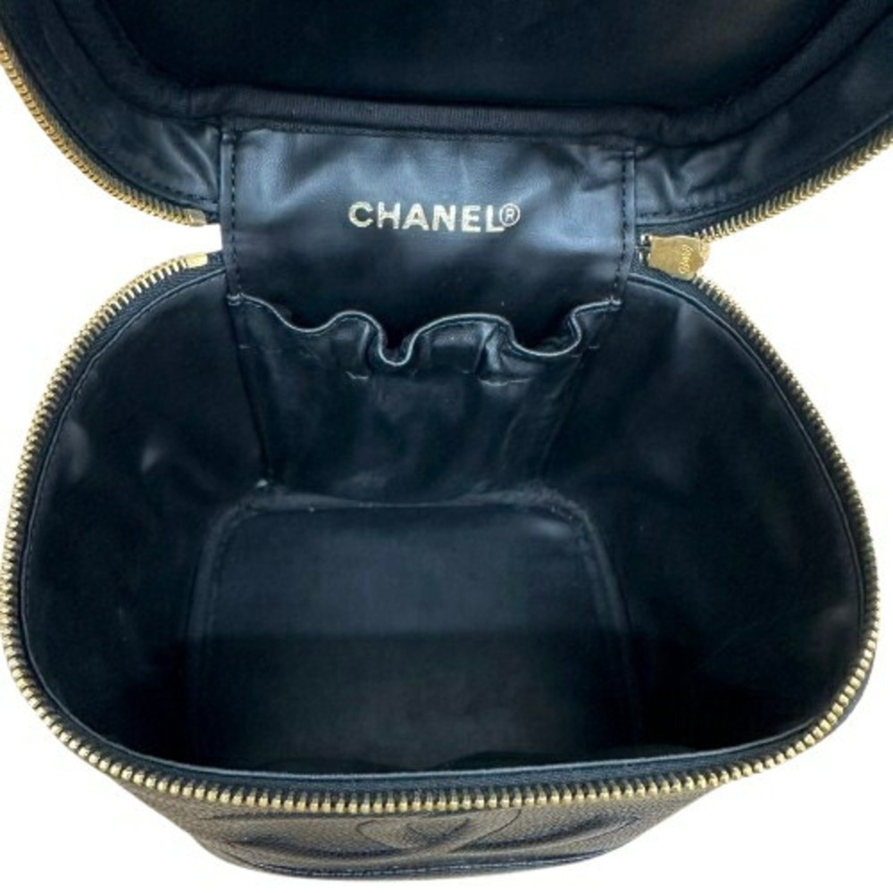 CHANEL Black Caviar Leather Vanity Bag - Picture 9 of 10